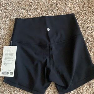 lululemon black Align HR short 4 inch size 6